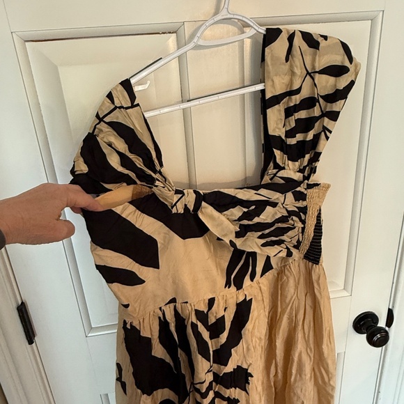 New! Anthropologie LetMeBe Palm Printed One Shoulder Maxi Dress 45476 - Picture 6 of 13